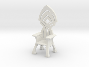 Elven Throne for 32mm scale settings in White Natural Versatile Plastic