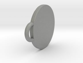 Pendant Shield in Gray PA12: Extra Small