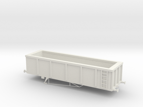 OO scale MKA Wagon in White Natural Versatile Plastic