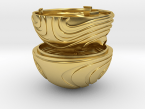 "Coral Snitch" Ring Box (NEW MODEL) in Polished Brass