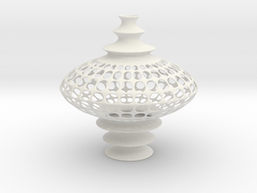 Vase WK1408 (downloadable) in White Natural Versatile Plastic