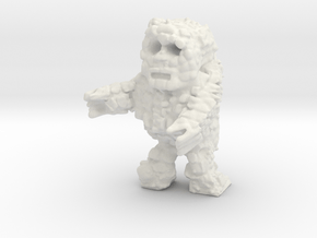Rock Monster (28mm Scale Miniature) in White Premium Versatile Plastic