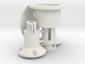 Brushless Engine Mounts for Germann Schnellboots in White Natural Versatile Plastic