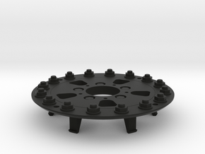 TRX-4 Hutchinson Wheel Cap 16 Nuts - One Piece in Black Natural Versatile Plastic