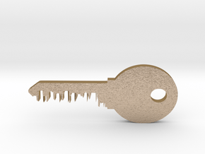 city key 1 in Polished Gold Steel