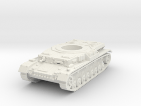 panzer IV hull scale 1/100 in White Natural Versatile Plastic