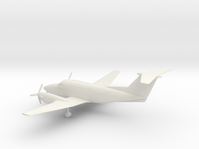 Beechcraft Super King Air 200 in White Natural Versatile Plastic: 1:72