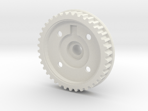 Gizmo Genesis Diff Half - Pulley Side in White Natural Versatile Plastic