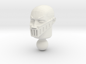 Galactic Defender Baron Karza Unmasked Head in White Natural Versatile Plastic