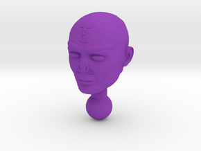 Time Traveler Acroyear Unmasked Head in Purple Processed Versatile Plastic