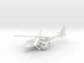 Boeing Vertol 235 Advanced Attack Helicopter (AAH) in White Natural Versatile Plastic: 1:144