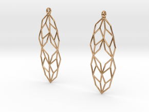 Lsys Earrings in Polished Bronze