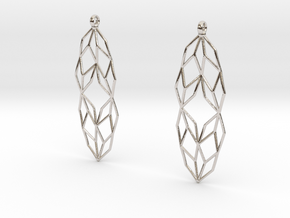 Lsys Earrings in Rhodium Plated Brass