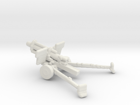 1/200 Scale 105mm M2A1 Howitzer in White Natural Versatile Plastic