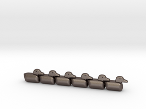 Get Your Ducks In A Row in Polished Bronzed-Silver Steel