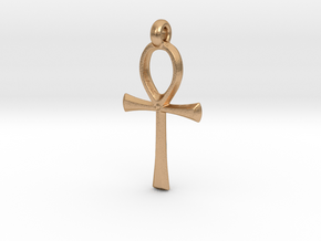 Ankh with hook in Natural Bronze