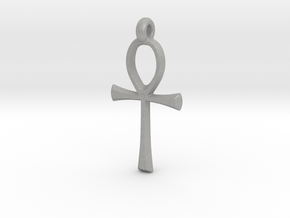 Ankh with hook in Aluminum