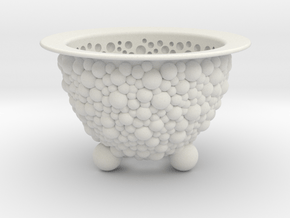 Neo Pot Bubbles 4in.  in White Natural Versatile Plastic