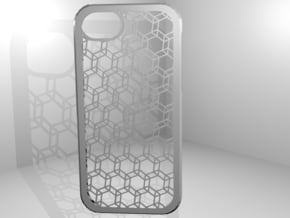 Iphone 5 Hexagonal Case in White Natural Versatile Plastic
