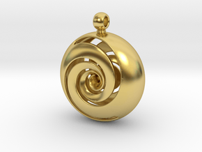 TOROIDE SWIRL in Polished Brass