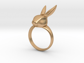 Rabbit ring in Natural Bronze
