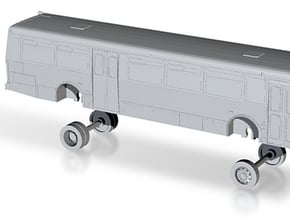 HO Scale Bus Orion V GoRaleigh 1200s in Tan Fine Detail Plastic
