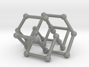 Knot 8_19 in BCC lattice in Gray PA12: Small