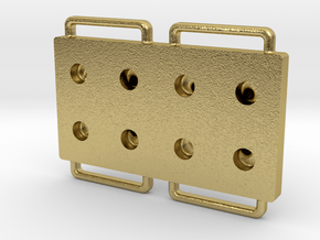 Blister Device End Cap (8 Chamber Version) in Natural Brass