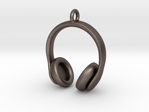 Headphones Jewel in Polished Bronzed-Silver Steel