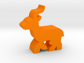 Game Piece, Gazelle running in Orange Processed Versatile Plastic