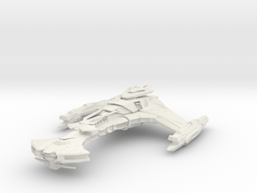 Klingon Bortas Class refit  BattleCruiser 5.4" in White Natural Versatile Plastic