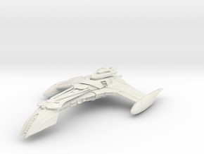 Romulan Larabl Class WarBird in White Natural Versatile Plastic