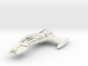 Klingon Ta'Mara Class  BattleCuiser in White Natural Versatile Plastic