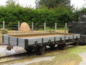 00n3 Flatbed Wagon Body in Smooth Fine Detail Plastic