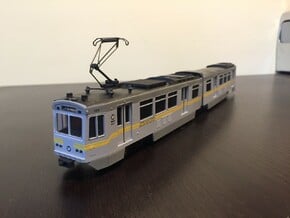 HO LA Metro P865/P2020 Blue and Expo Lines Car in Smooth Fine Detail Plastic