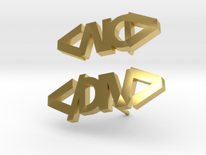 DIV Tag Earrings in Polished Brass