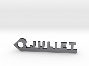 Juliet in Polished and Bronzed Black Steel: Extra Small