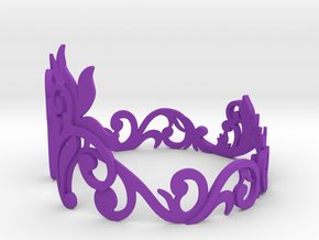 Bracelet in Purple Processed Versatile Plastic: Medium