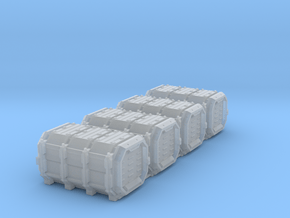 Grim Container 2 6mm 4-pack in Smooth Fine Detail Plastic