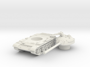 T 54 tank scale 1/100 in White Natural Versatile Plastic