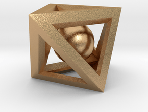 Impossible Box in Natural Bronze (Interlocking Parts)