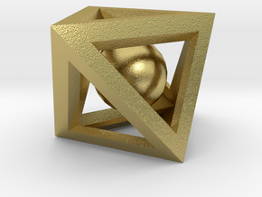 Impossible Box in Natural Brass (Interlocking Parts)