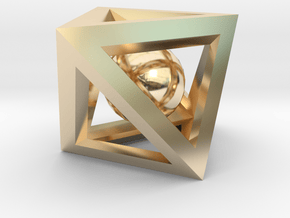 Impossible Box in 14k Gold Plated Brass