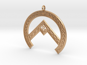 Rune Pendant in Natural Bronze