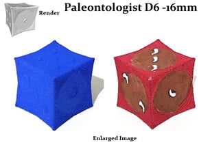Paleontologist D6 16mm in Tan Fine Detail Plastic