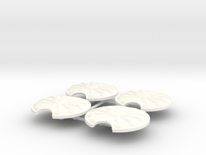 ACHILLES SHIELD x4  in White Processed Versatile Plastic