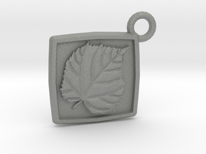 Linden leaf keychain in Gray PA12
