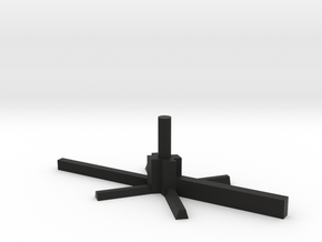 5mm Model Aircraft Stand in Black Natural Versatile Plastic