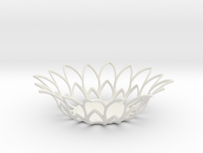 Tealight Holder in White Natural Versatile Plastic