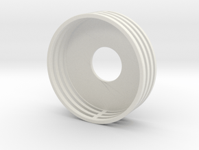Slice Beauty Ring 22MM in White Natural Versatile Plastic